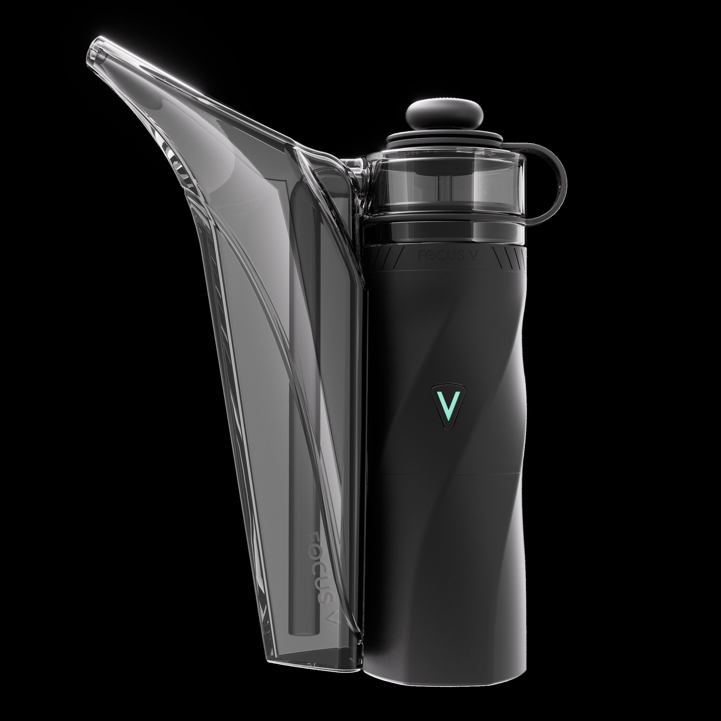 Focus V Aeris Bubbler - Black (Smoke)