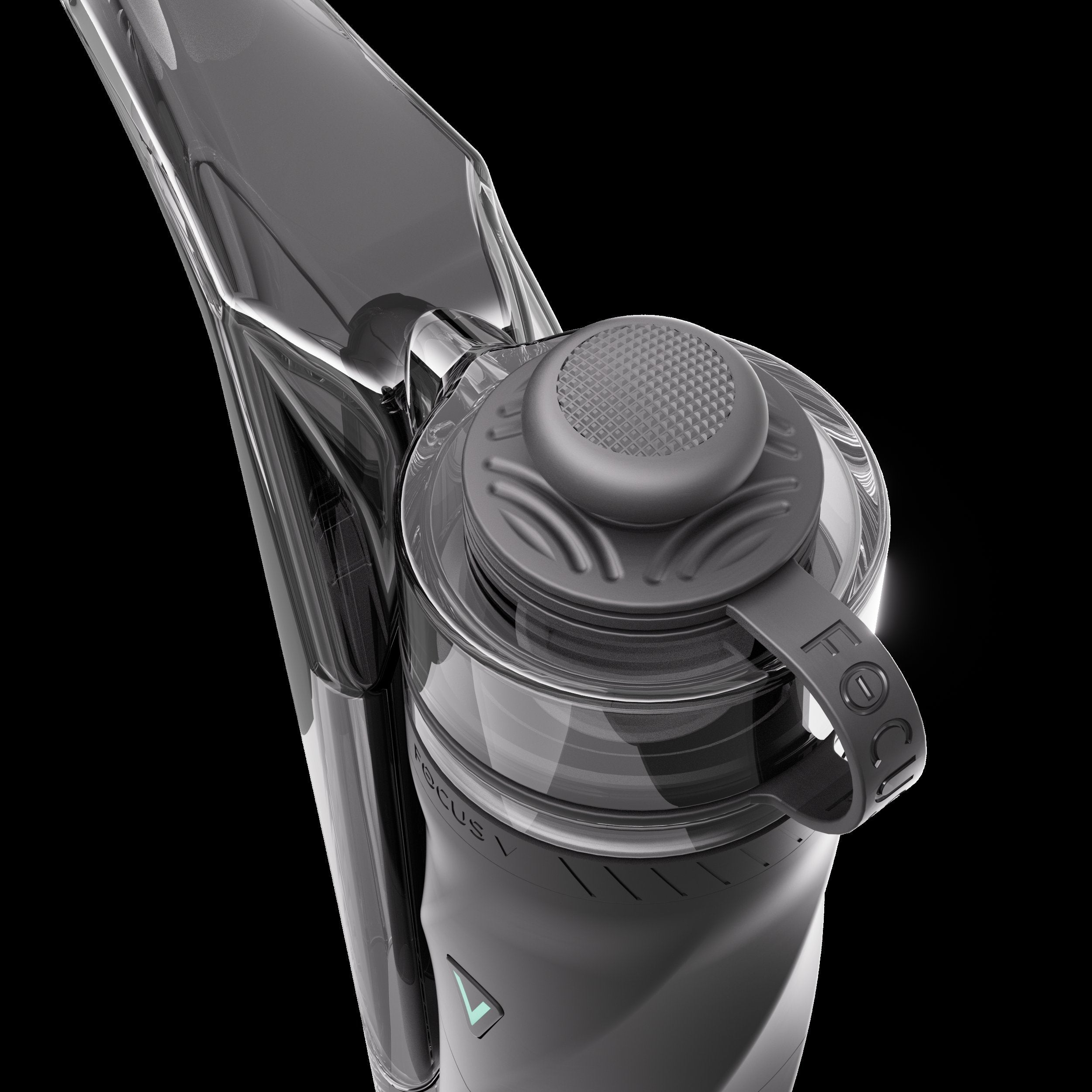 Focus V Aeris Bubbler - Black (Smoke)
