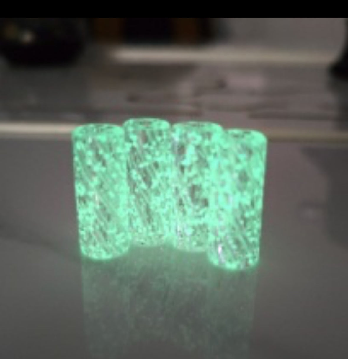 Glow in the dark clear